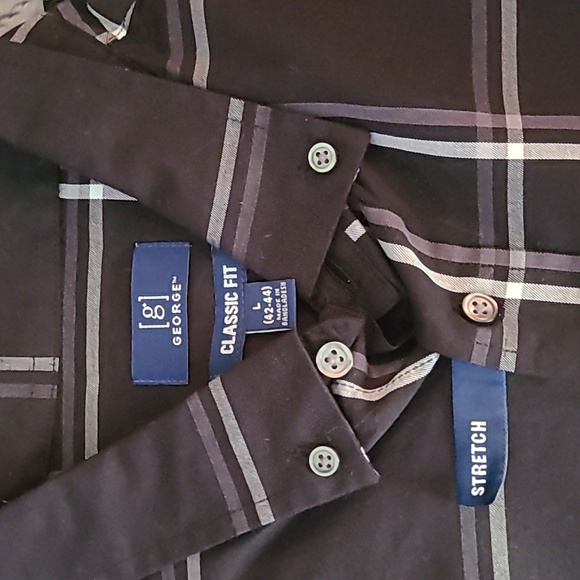 Black Casual Button Down Shirt NWT - Picture 3 of 3